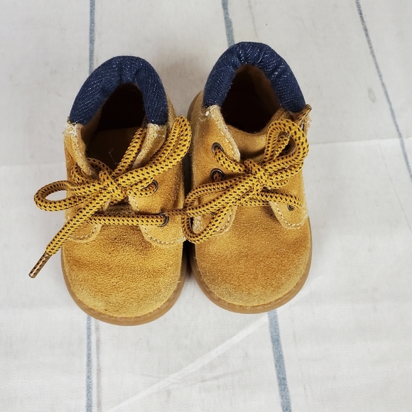 2/$25 Smartfit Toddler Suede Work Boots Tan Size 2 Unisex - Picture 8 of 13